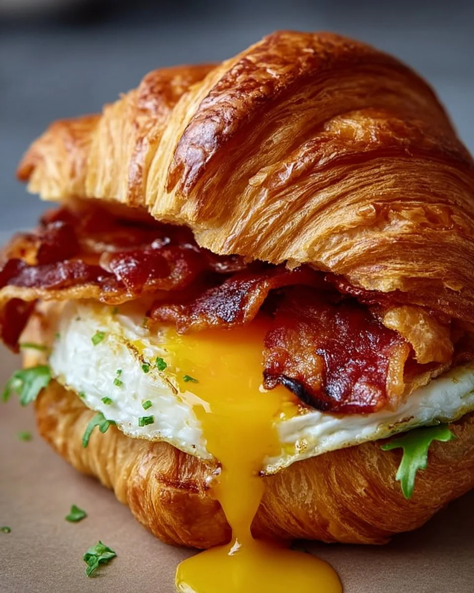 Breakfast Croissant Sandwich
