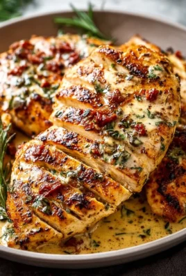 Plate of Juicy Marry Me Chicken garnished with herbs