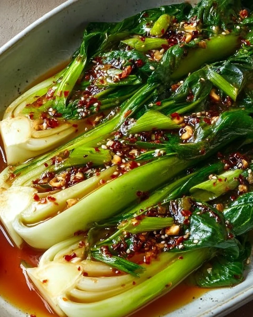 Savory Bok Choy with Ginger Chili Sauce in Just 25 Minutes
