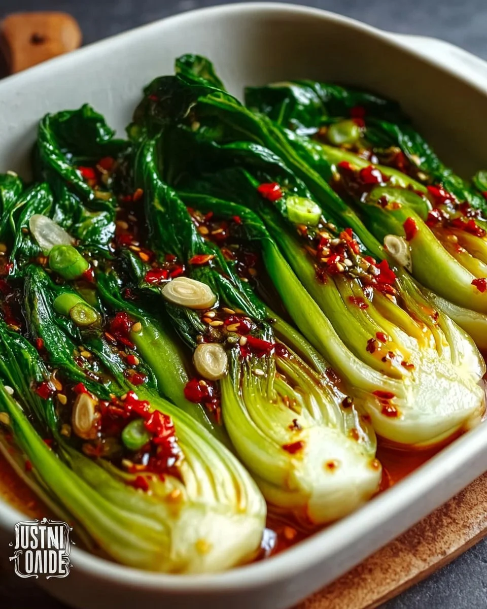 Savory Bok Choy with Ginger Chili Sauce in Just 25 Minutes