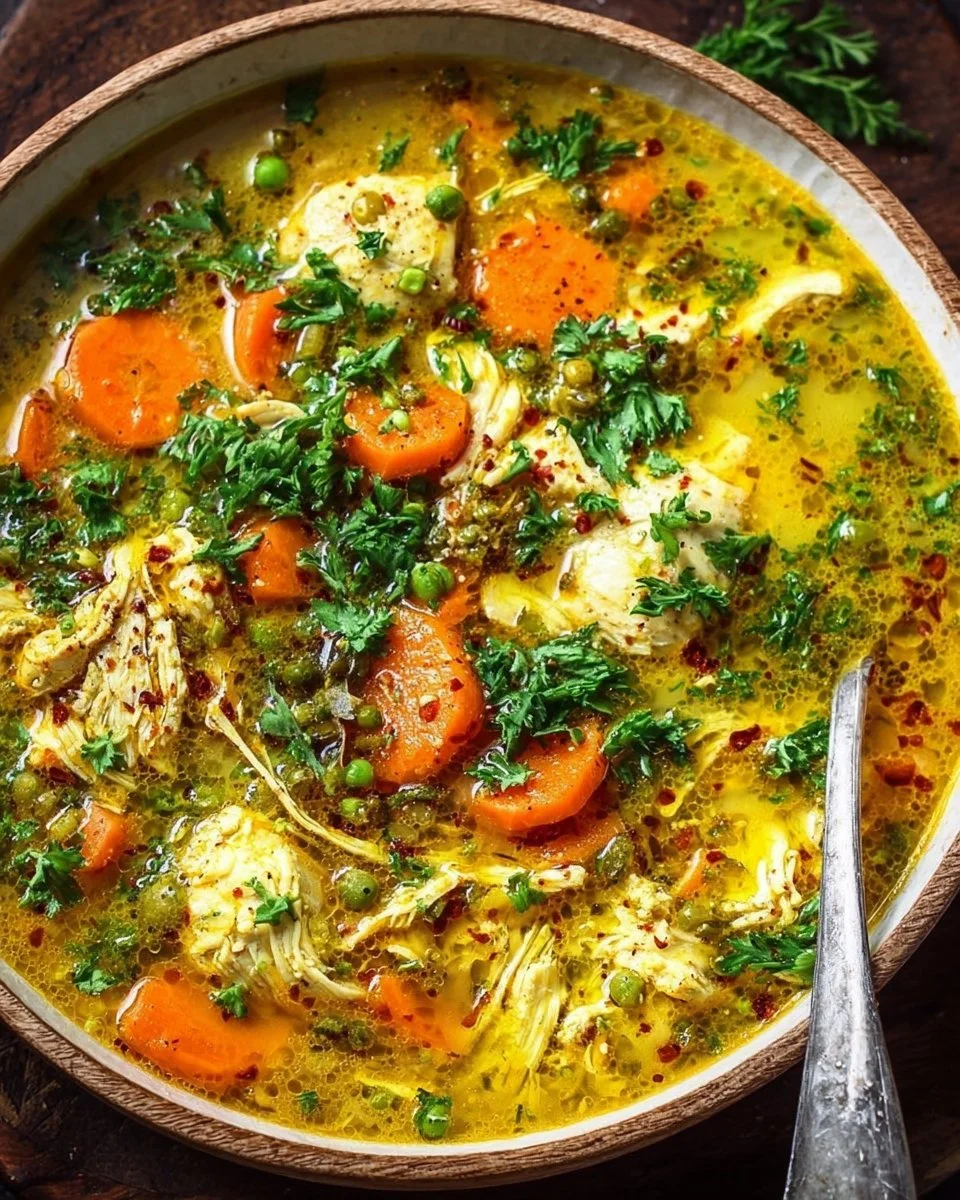 Anti Inflammatory Turmeric Chicken Soup