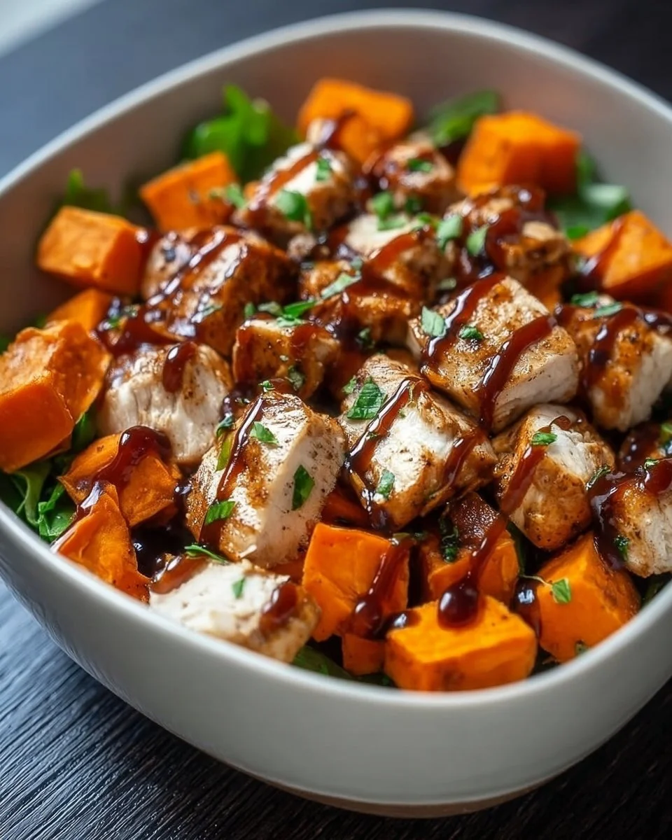 BBQ Chicken Sweet Potato Bowl