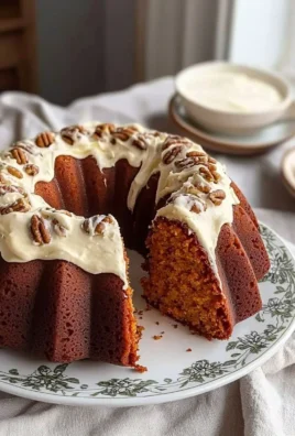 Delicious Carrot Bundt Cake sliced and ready to serve