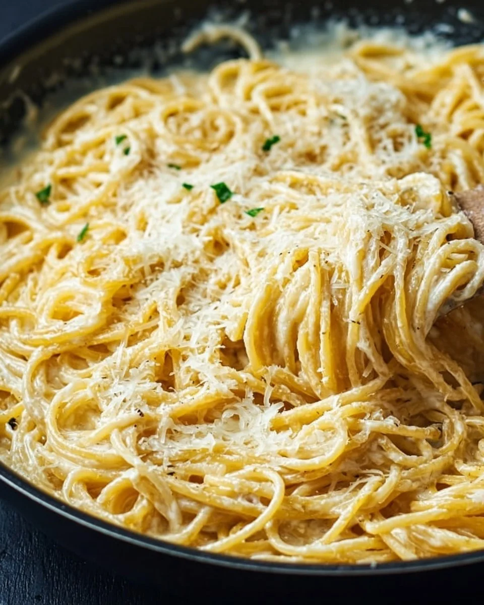 Cheesy Garlic Parmesan Spaghetti