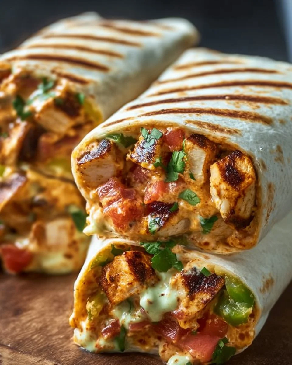 Chipotle Ranch Grilled Chicken Burrito