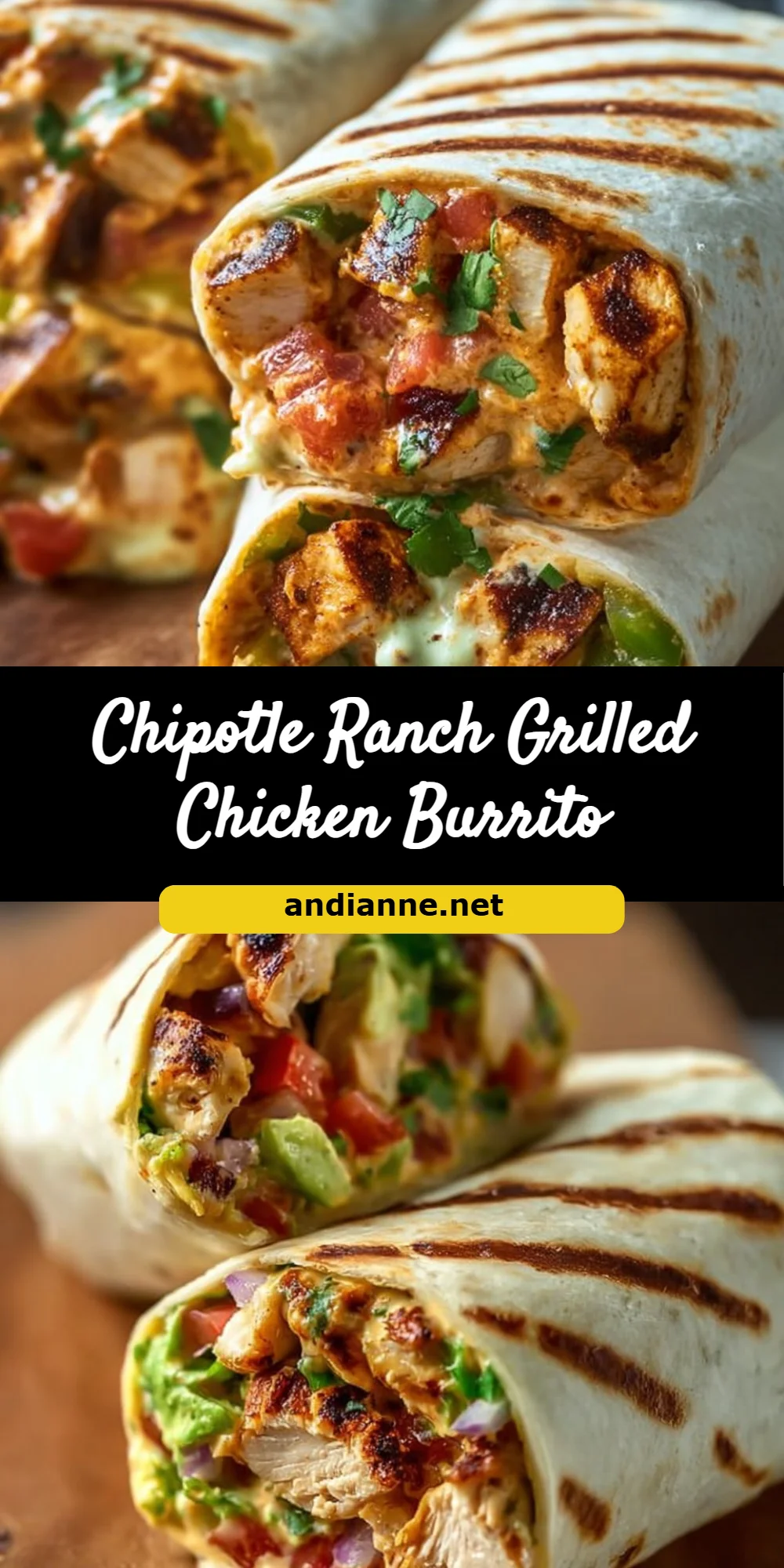 Chipotle Ranch Grilled Chicken Burrito