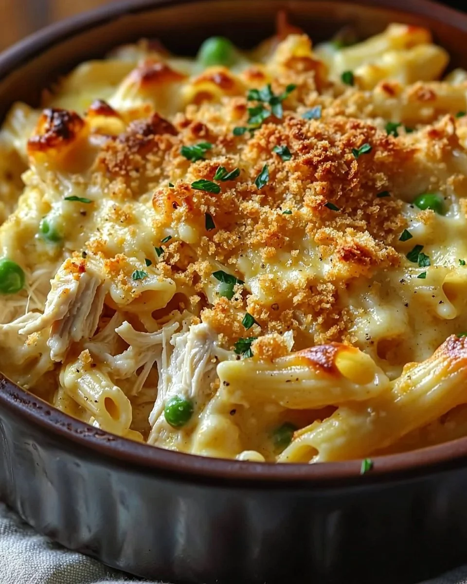 Crazy Good Chicken Pasta Casserole