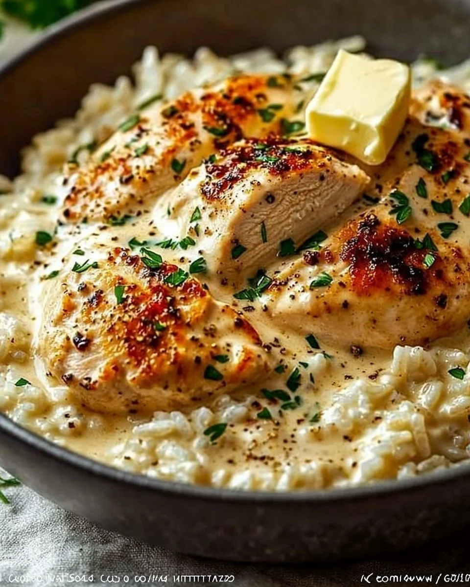 Creamy Chicken over Rice