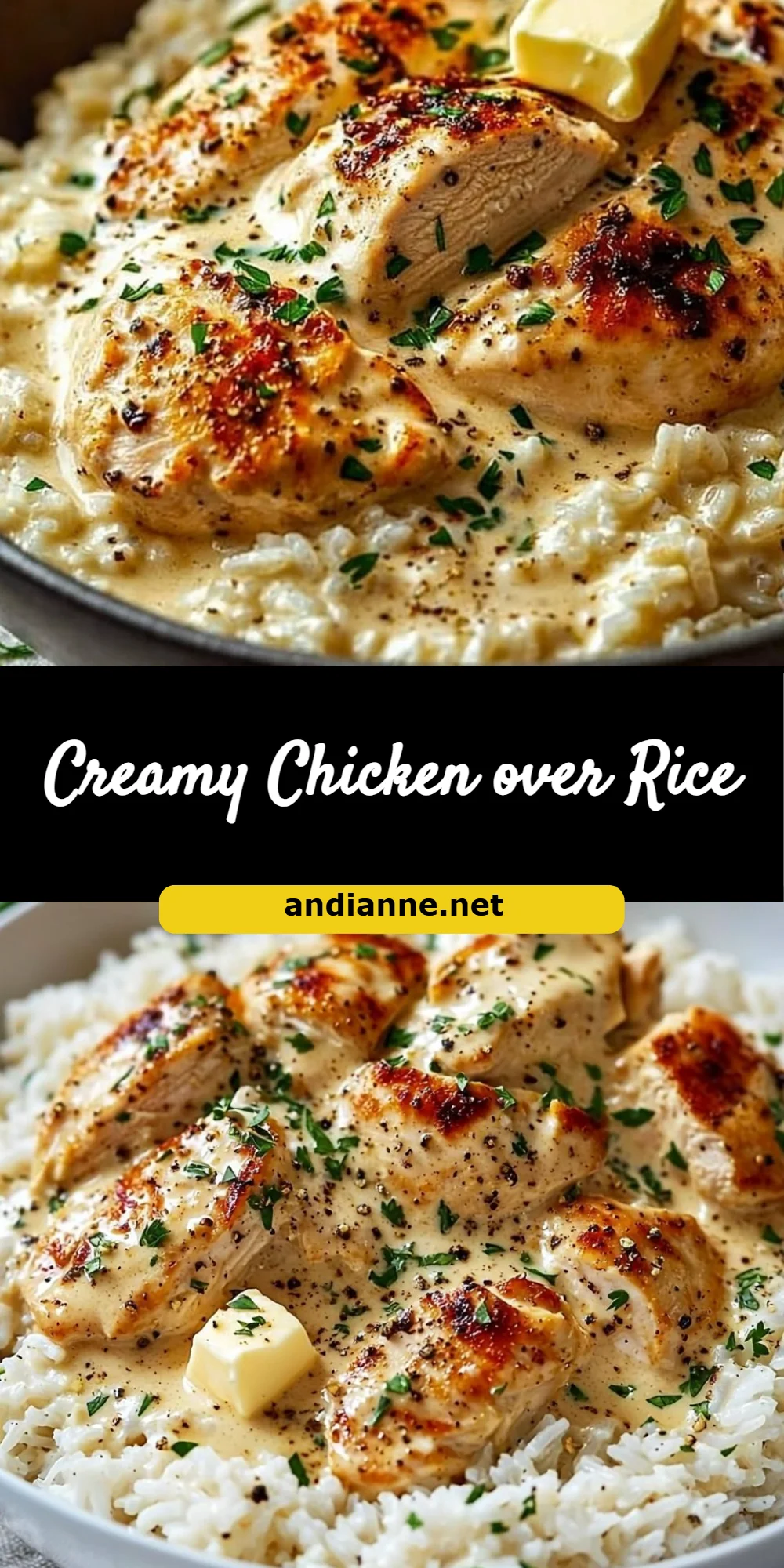 Creamy Chicken over Rice