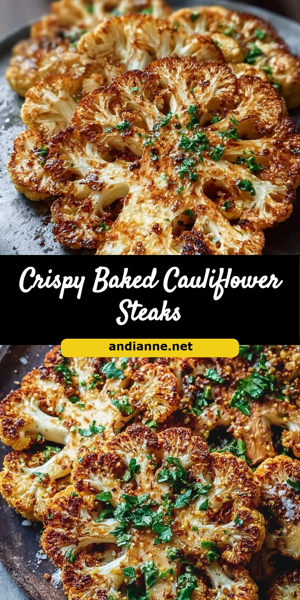 Crispy Baked Cauliflower Steaks