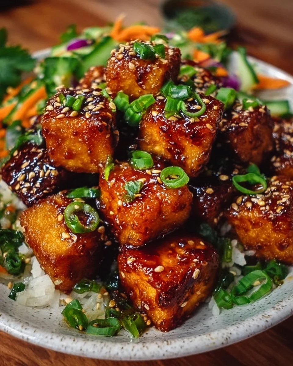 Crispy honey garlic tofu recipe that will amaze you!