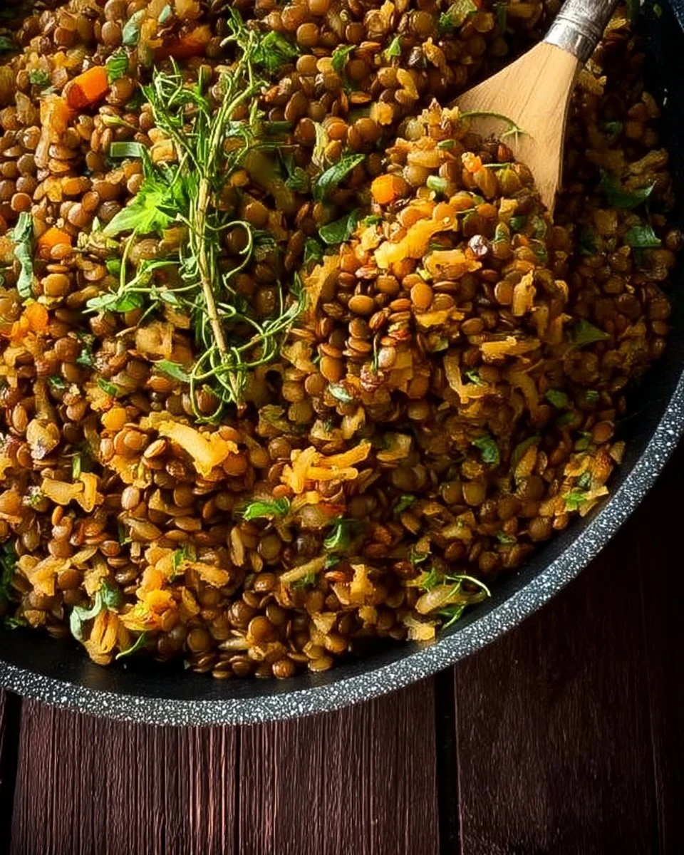 Easy Mediterranean Lentils and Rice