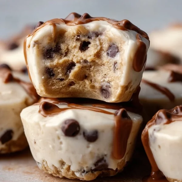 Delicious frozen Greek yogurt peanut butter bites for a healthy snack