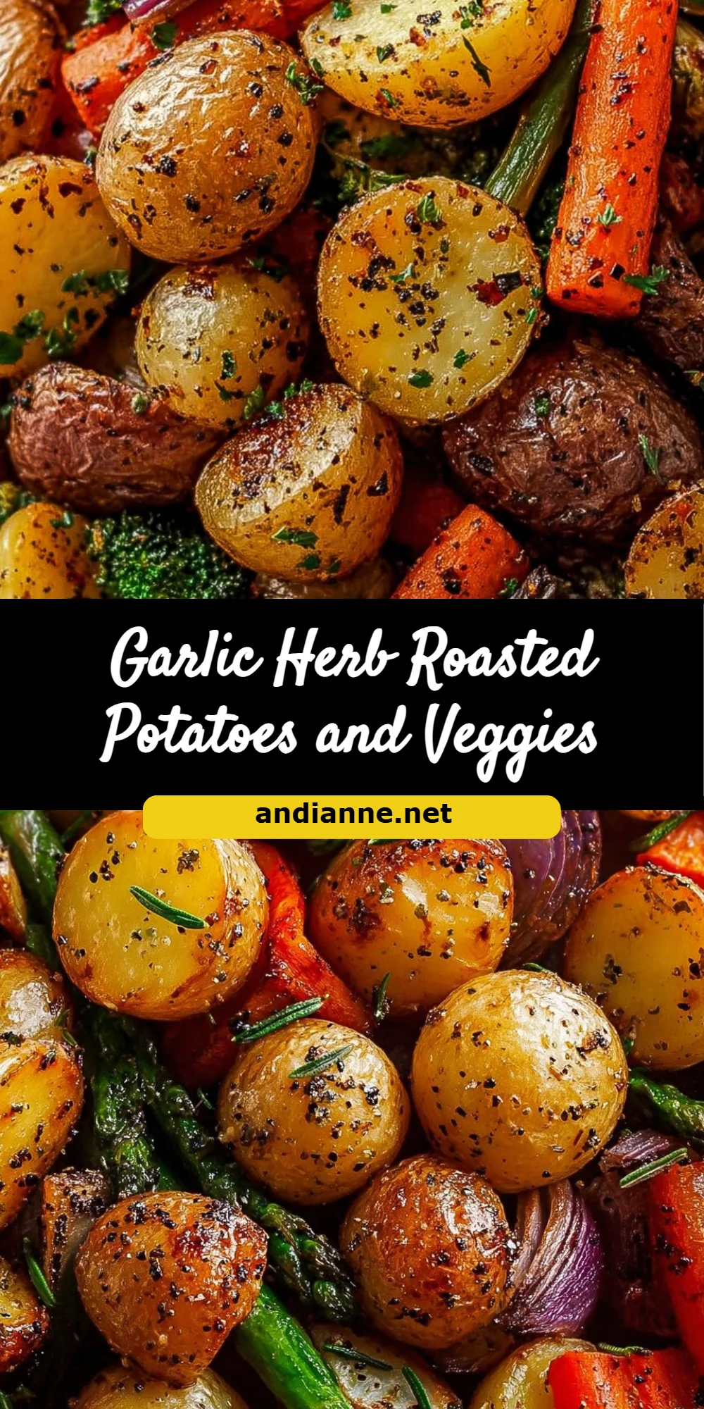 Garlic Herb Roasted Potatoes and Veggies
