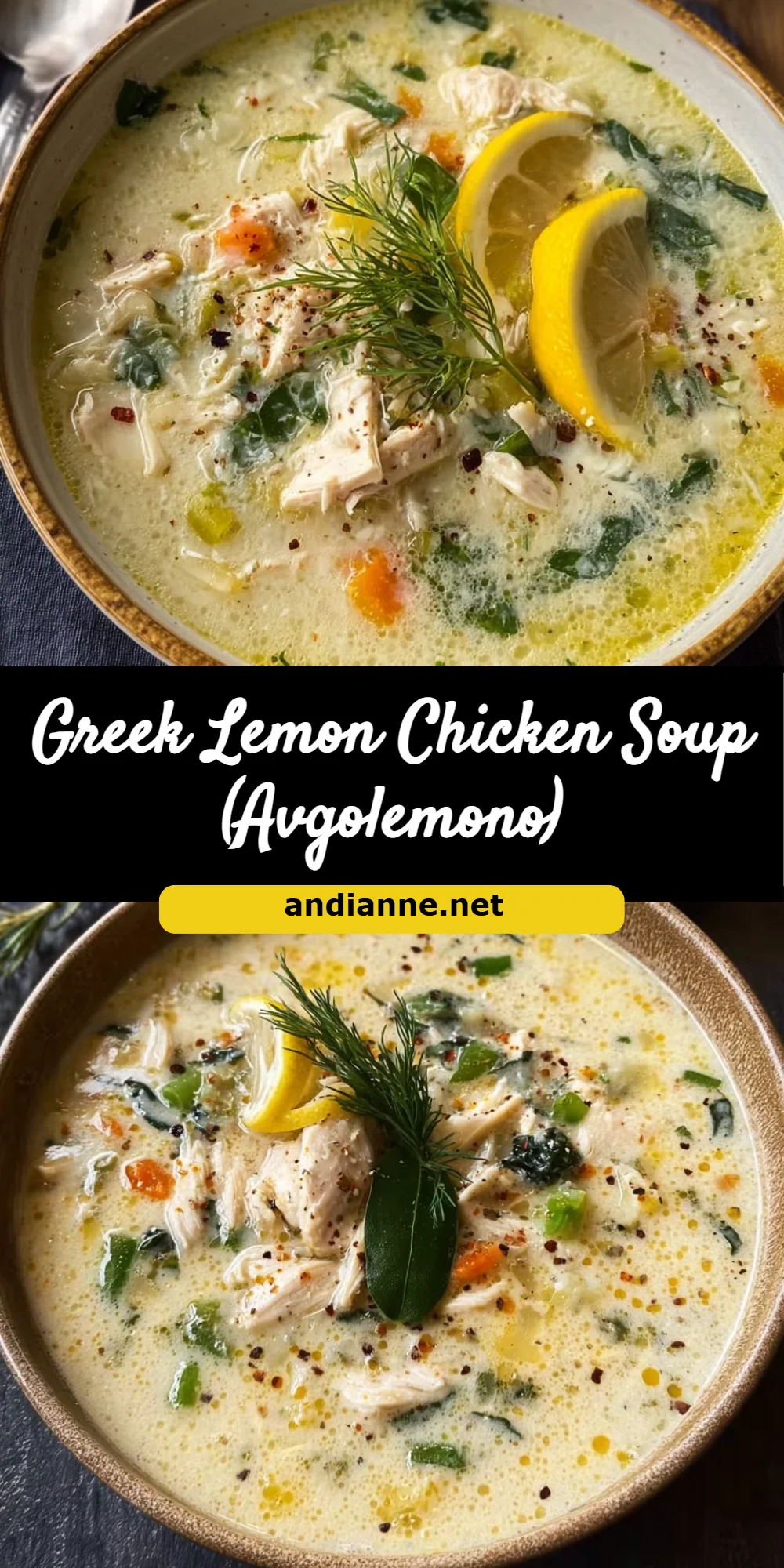 Greek Lemon Chicken Soup (Avgolemono)