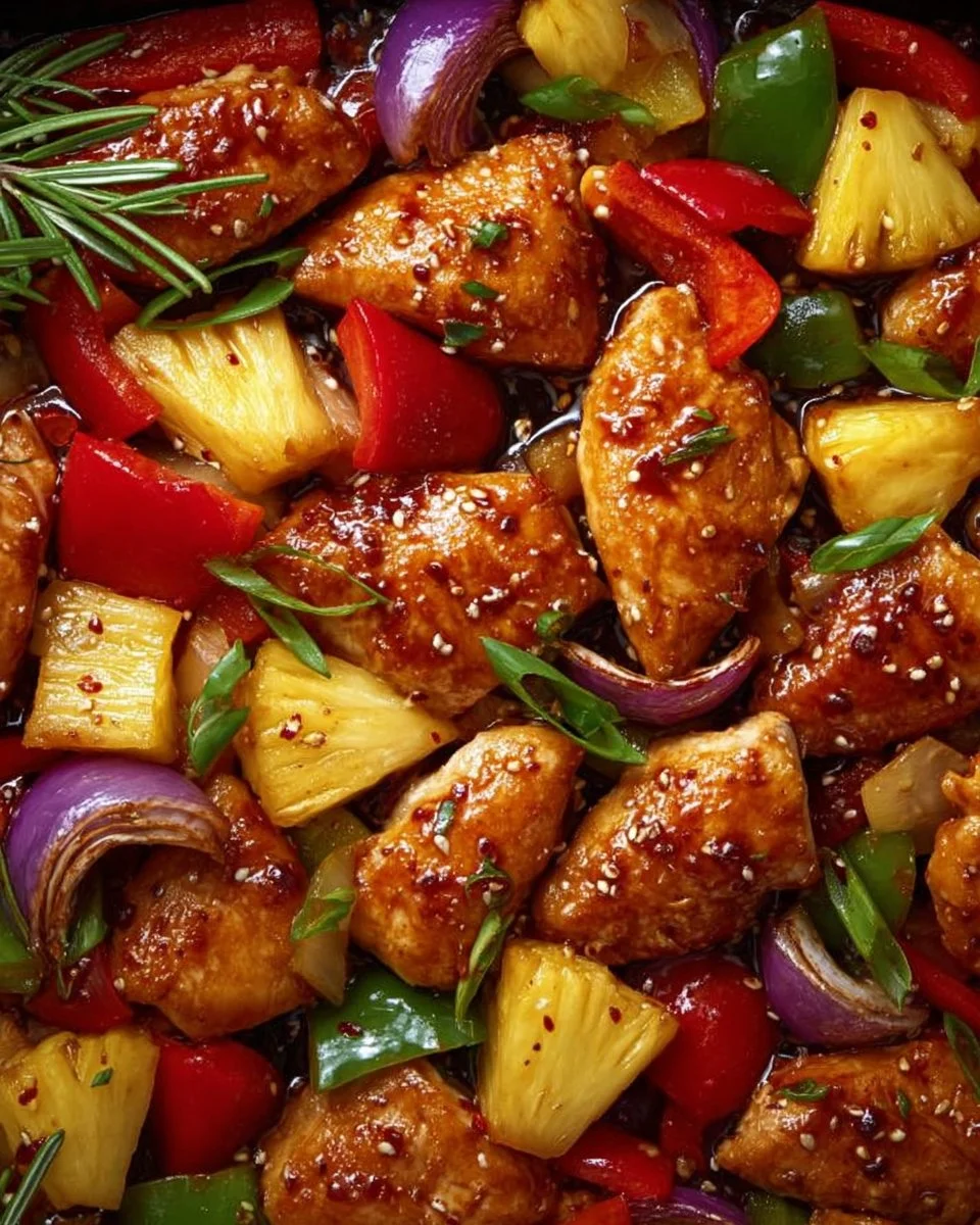 Hawaiian Chicken Sheet Pan