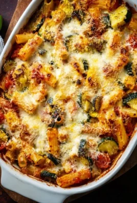 Healthy Mediterranean Vegetable Pasta Bake with fresh vegetables and pasta