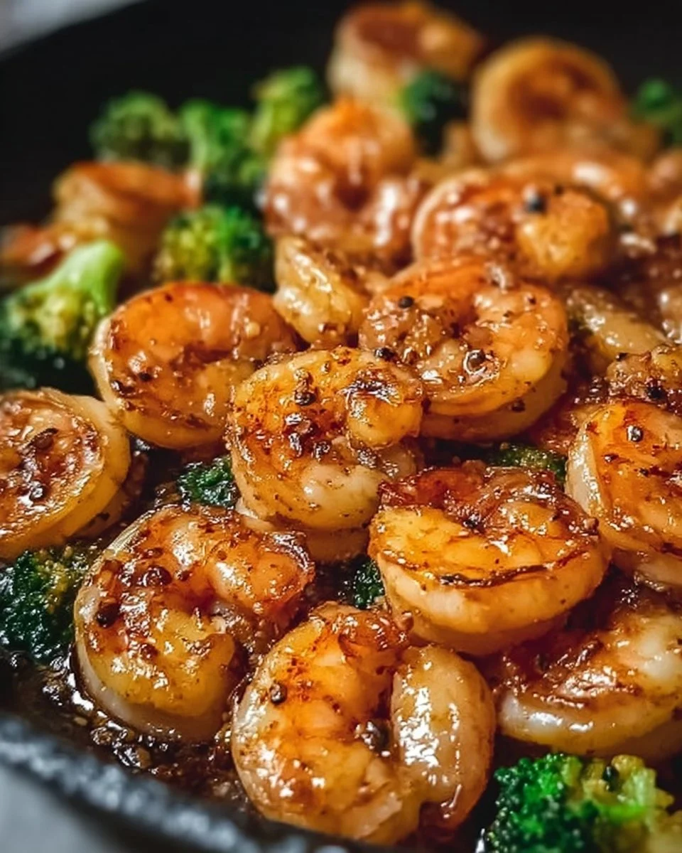 High-Protein Honey Garlic Shrimp