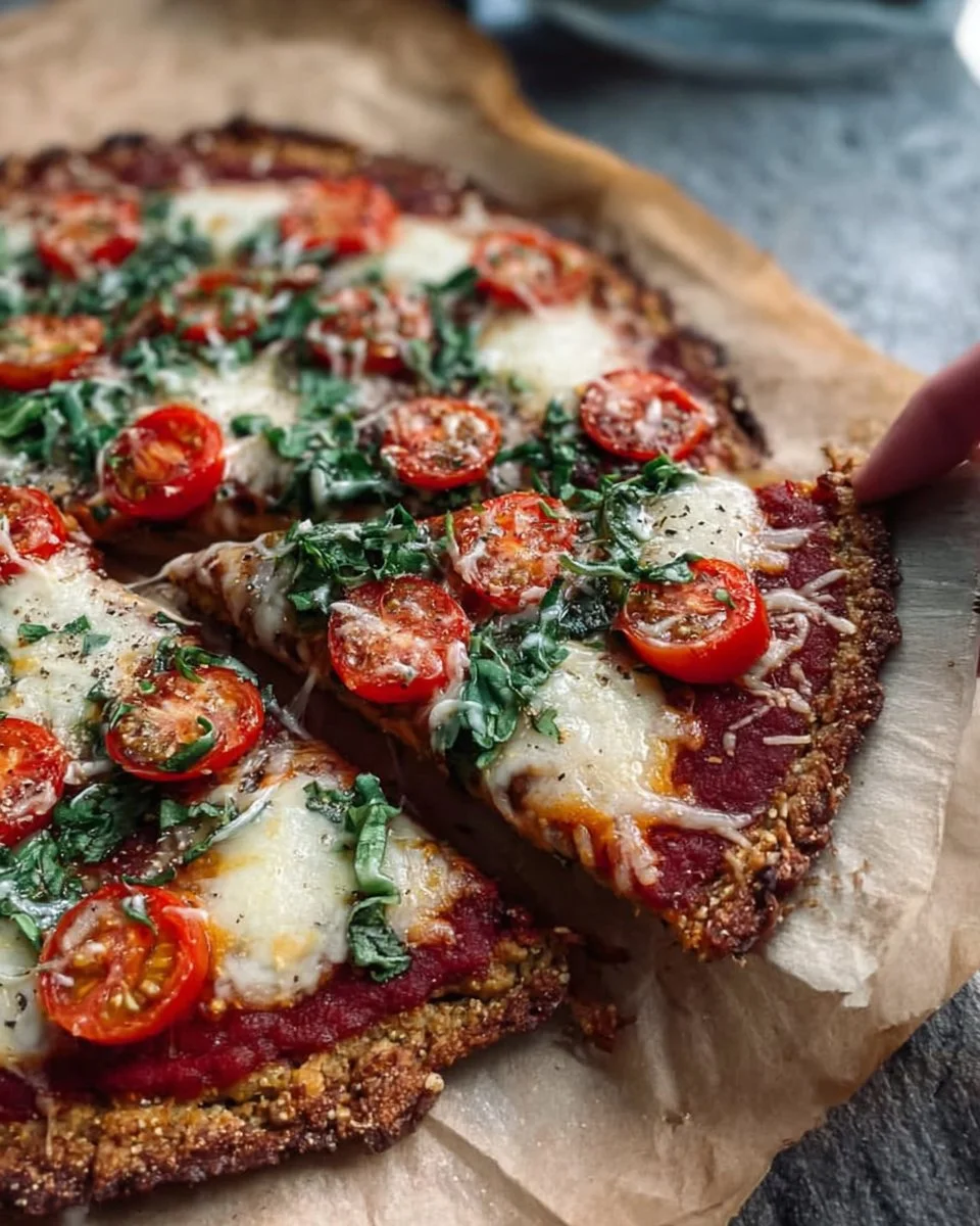High Protein Plant-Based Quinoa & Chickpea Pizza