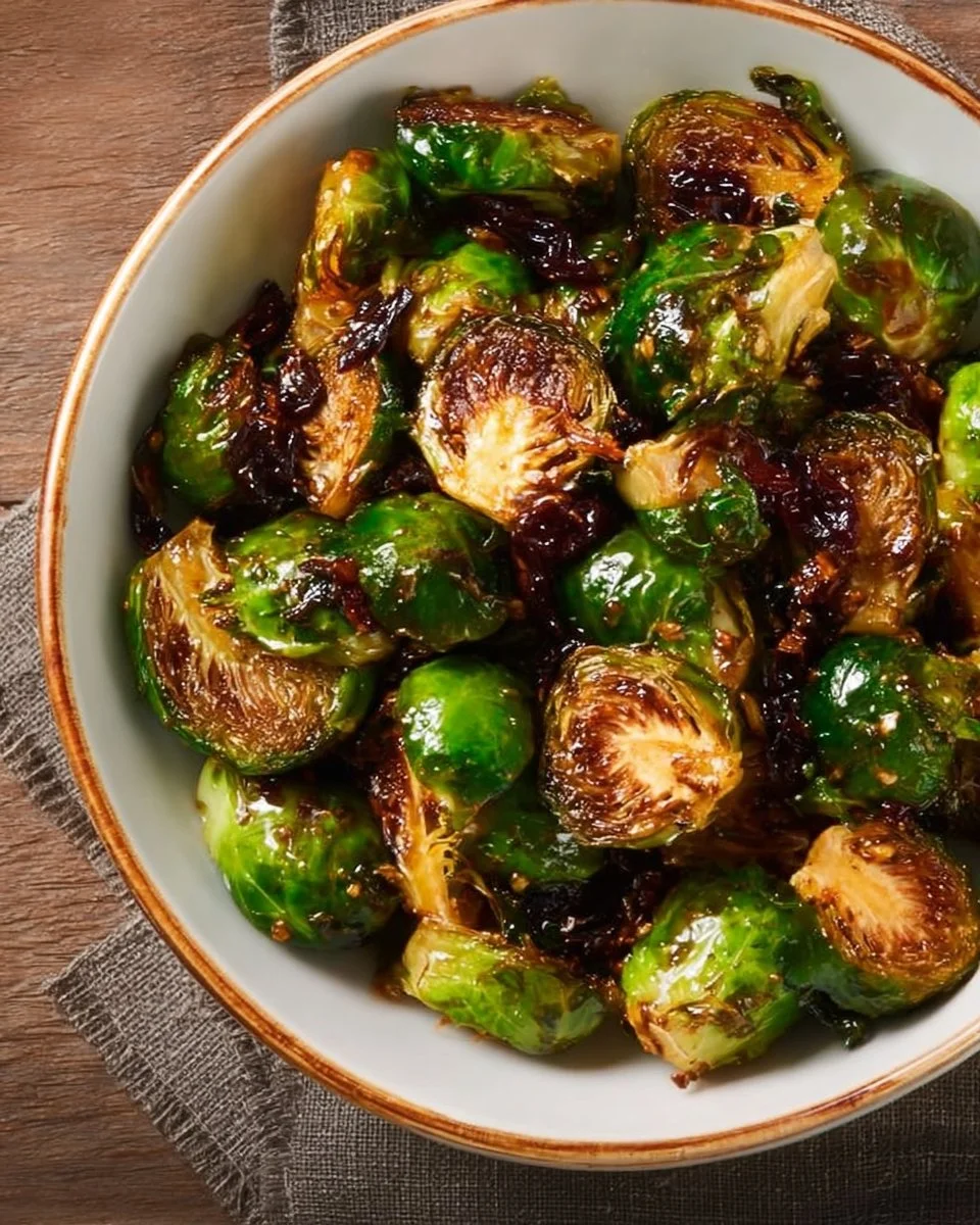 Honey Balsamic Brussels Sprouts