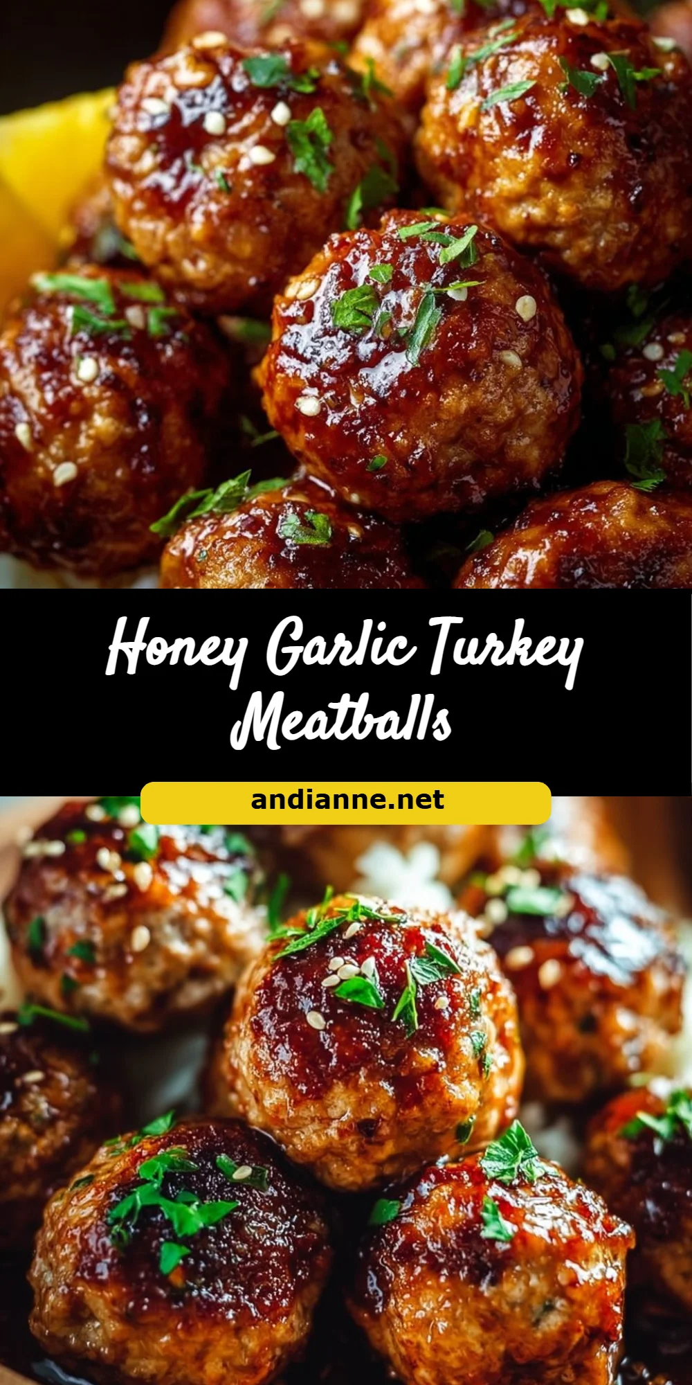 Honey Garlic Turkey Meatballs