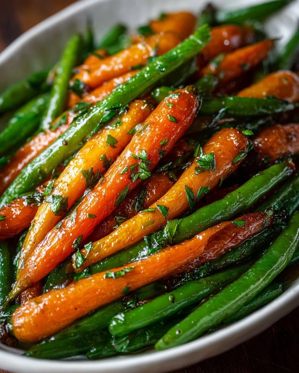 Honey Glazed Carrots & Green Beans