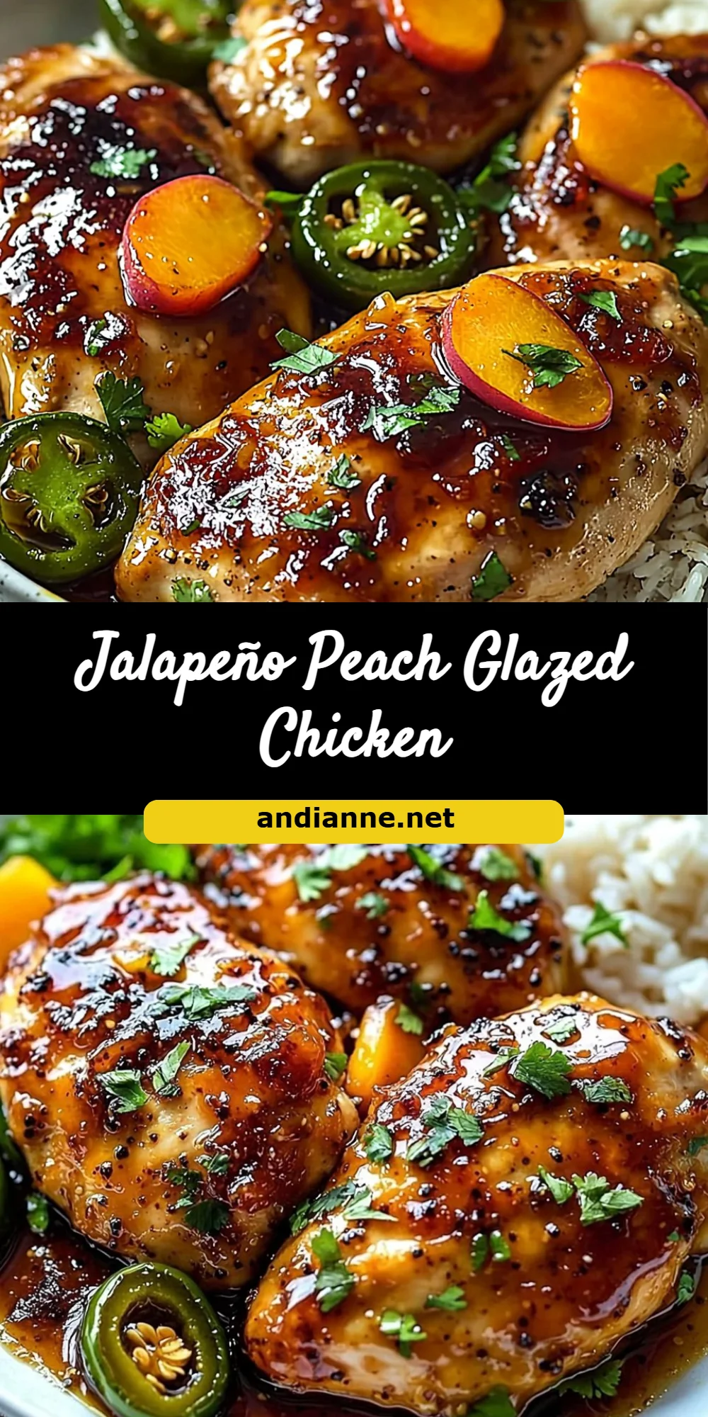 Jalapeño Peach Glazed Chicken