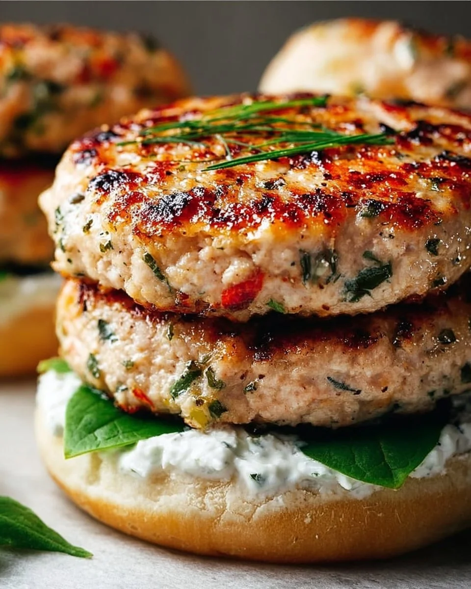 Juicy Greek Chicken Burgers with Tzatziki Bliss