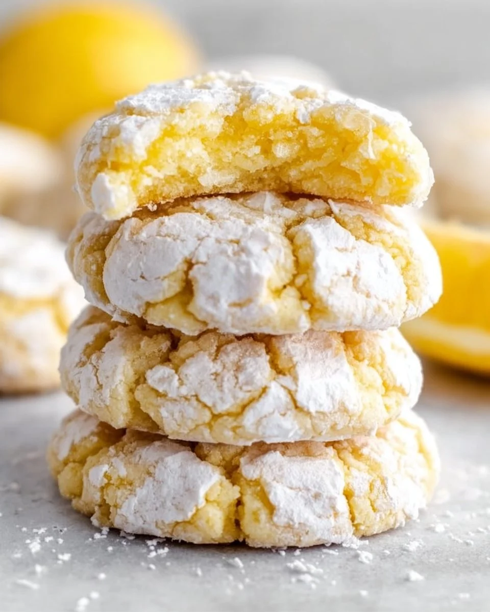 Lemon Crinkle Cookies
