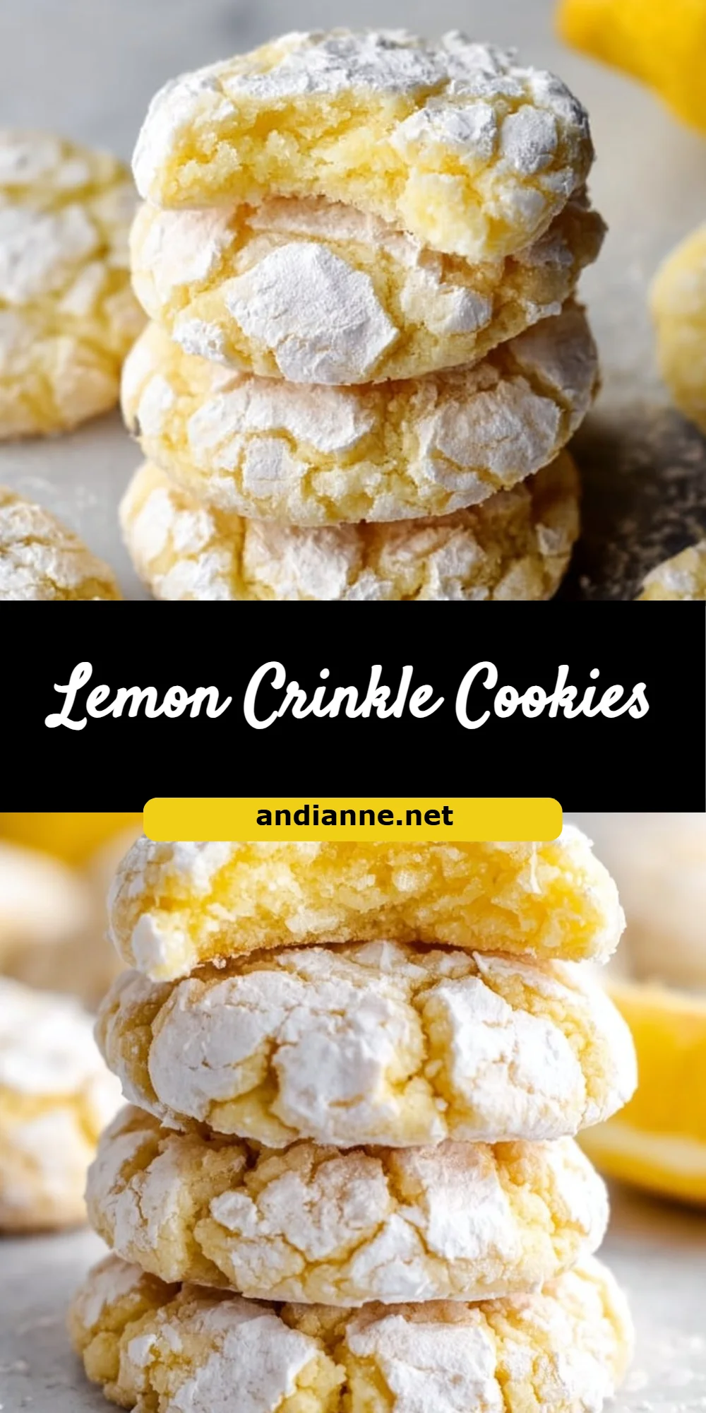 Lemon Crinkle Cookies