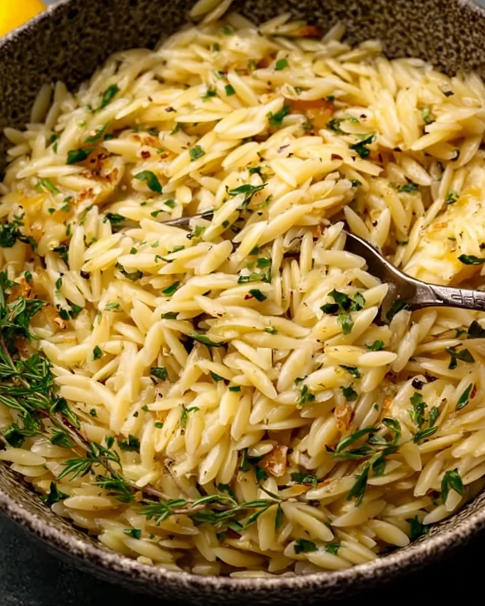 Lemon Orzo Pasta