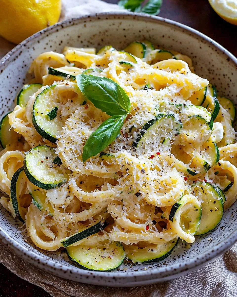 Lemon Ricotta Zucchini Pasta