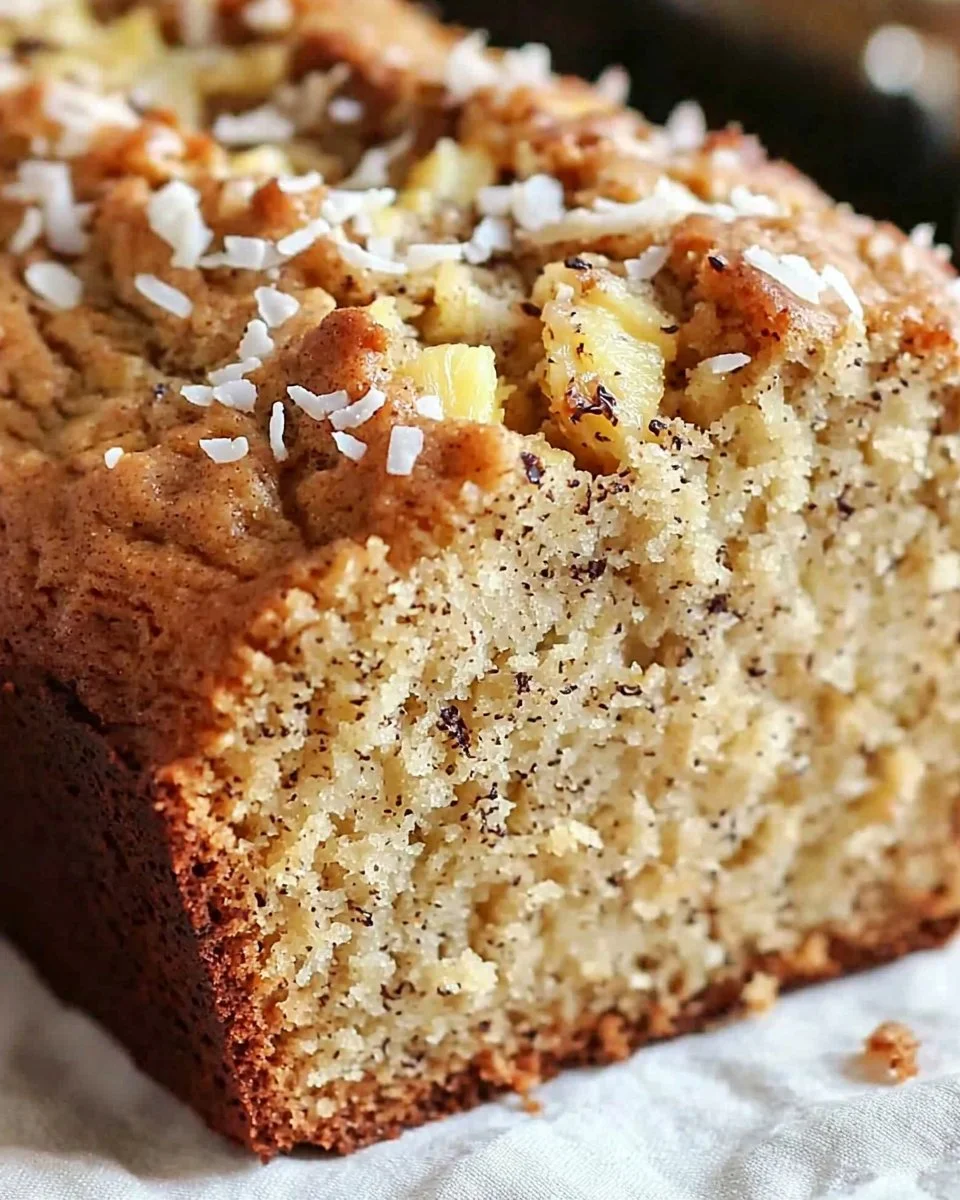 Moist Pineapple Banana Bread Recipe