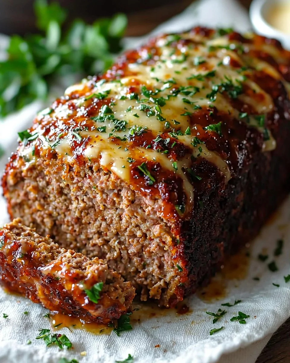 Mouthwatering Garlic Parmesan Meatloaf Recipe – Easy Comfort Food Dinner Idea