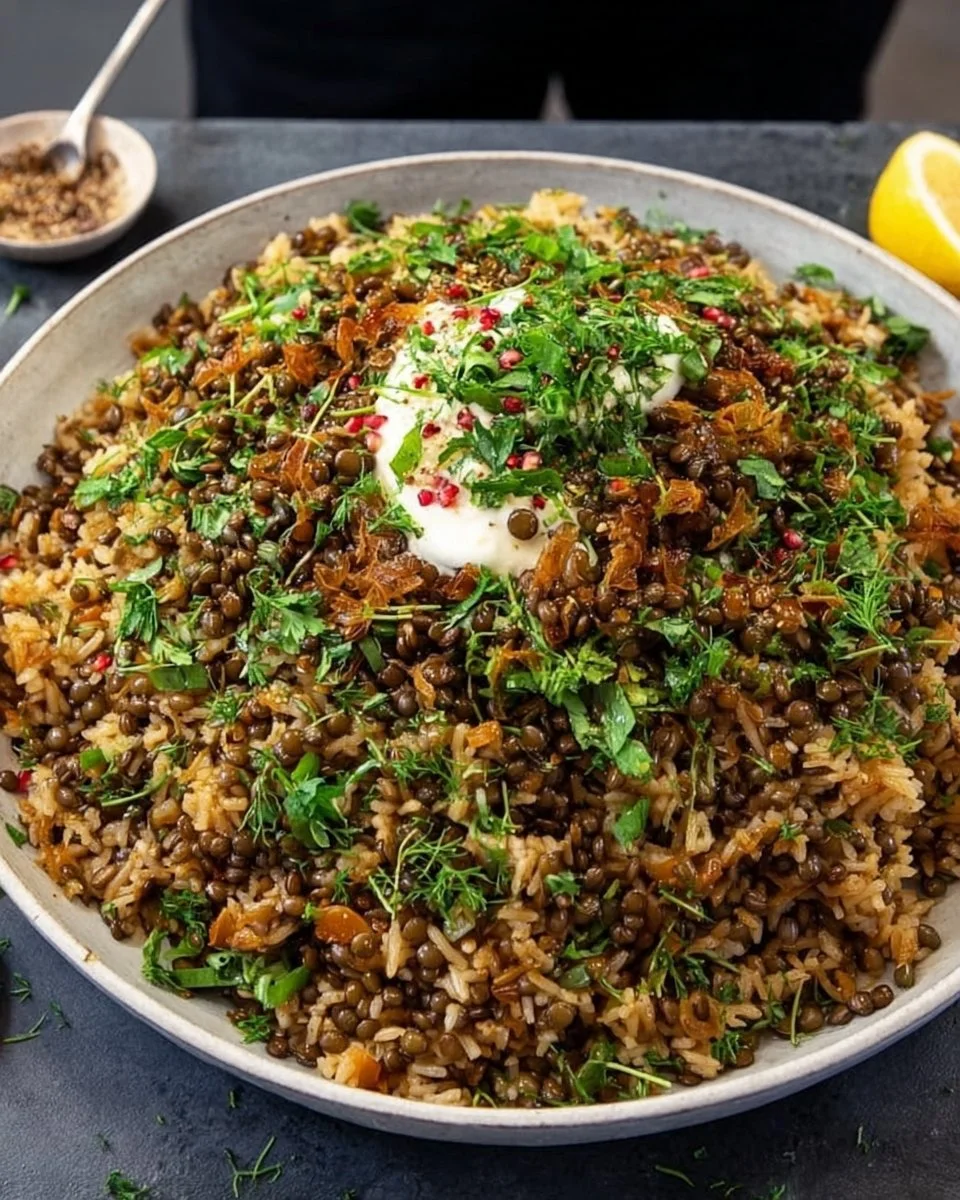 Mujadara (Lentils and Rice)