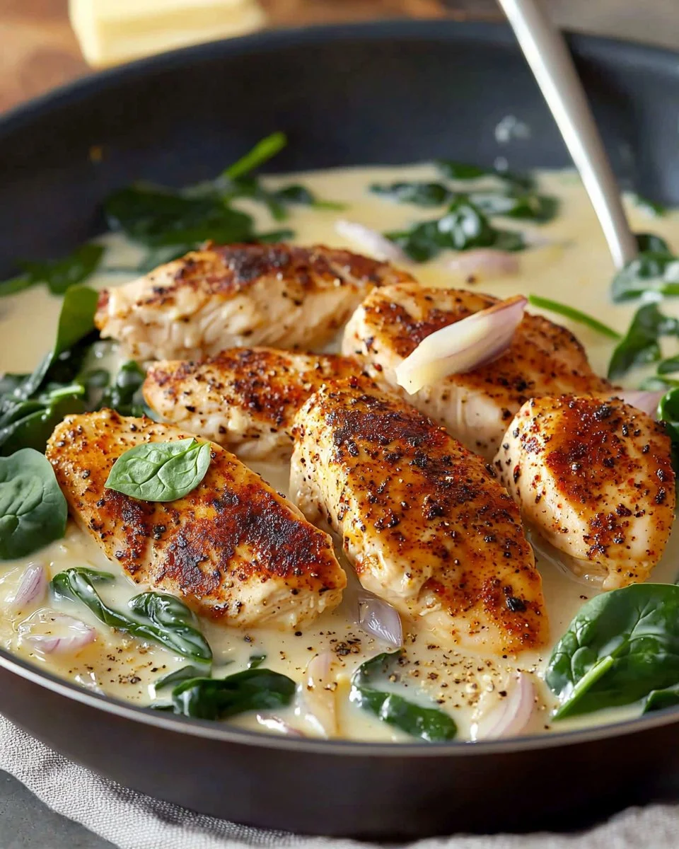 One Pan Blackened Chicken Alfredo