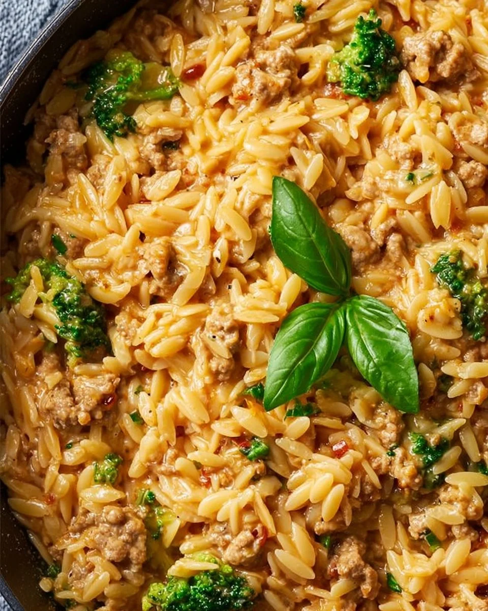One-Pot Ground Turkey Orzo