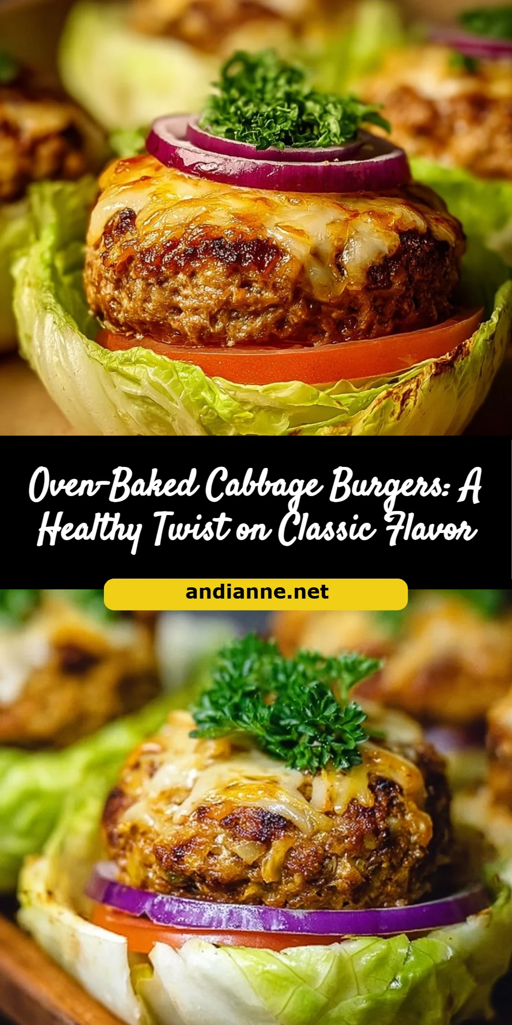 Oven-Baked Cabbage Burgers: A Healthy Twist on Classic Flavor