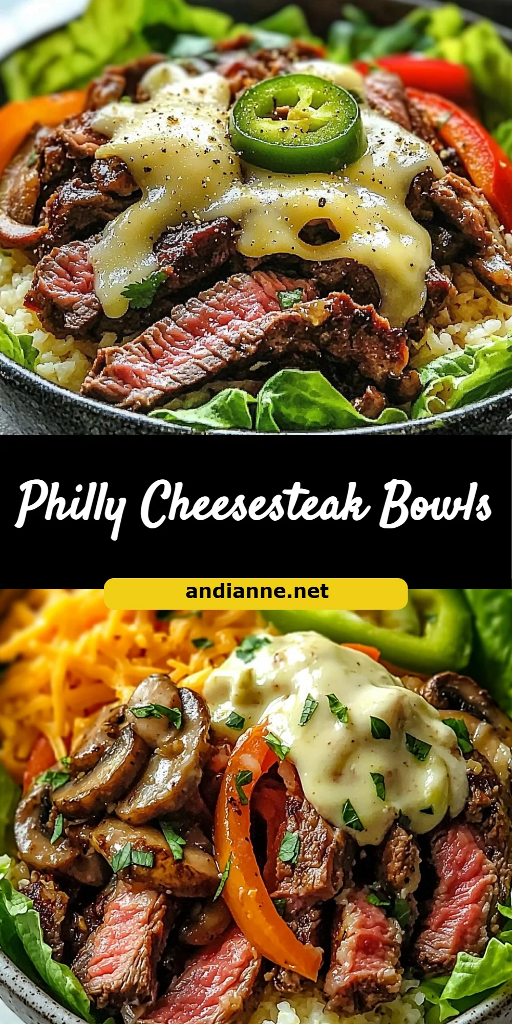 Philly Cheesesteak Bowls