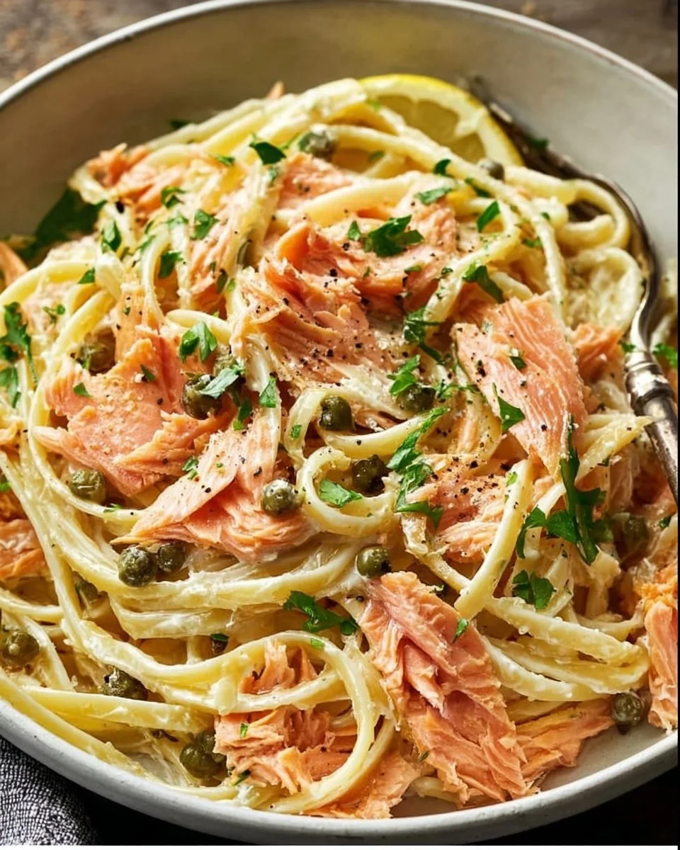 Savory Smoked Salmon Linguine