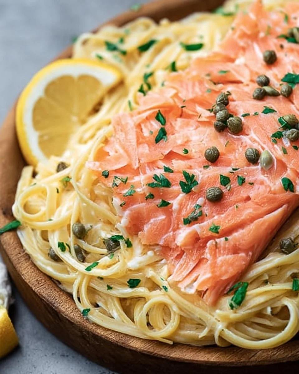 Savory Smoked Salmon Linguine