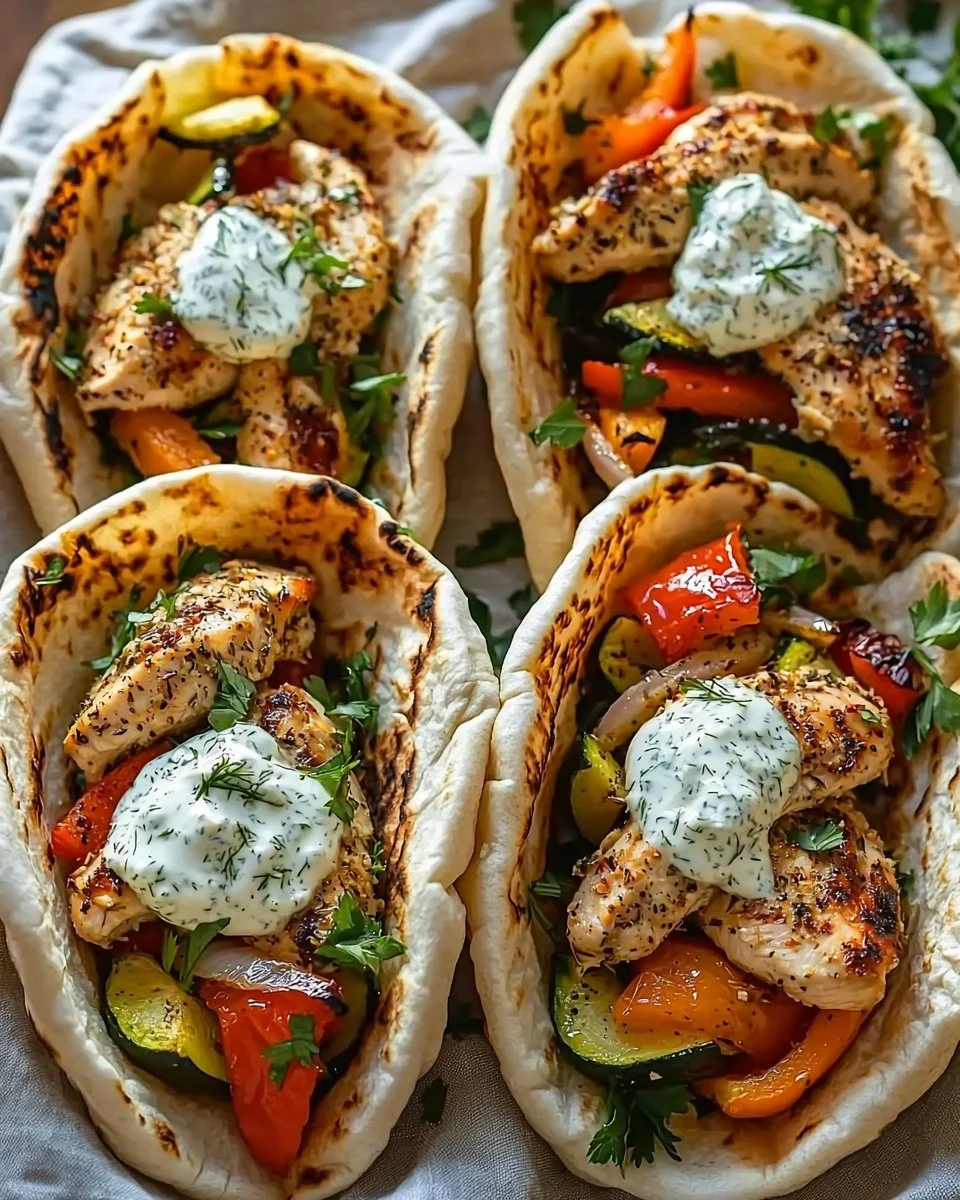 Sheet Pan Chicken Pitas with Herby Ranch
