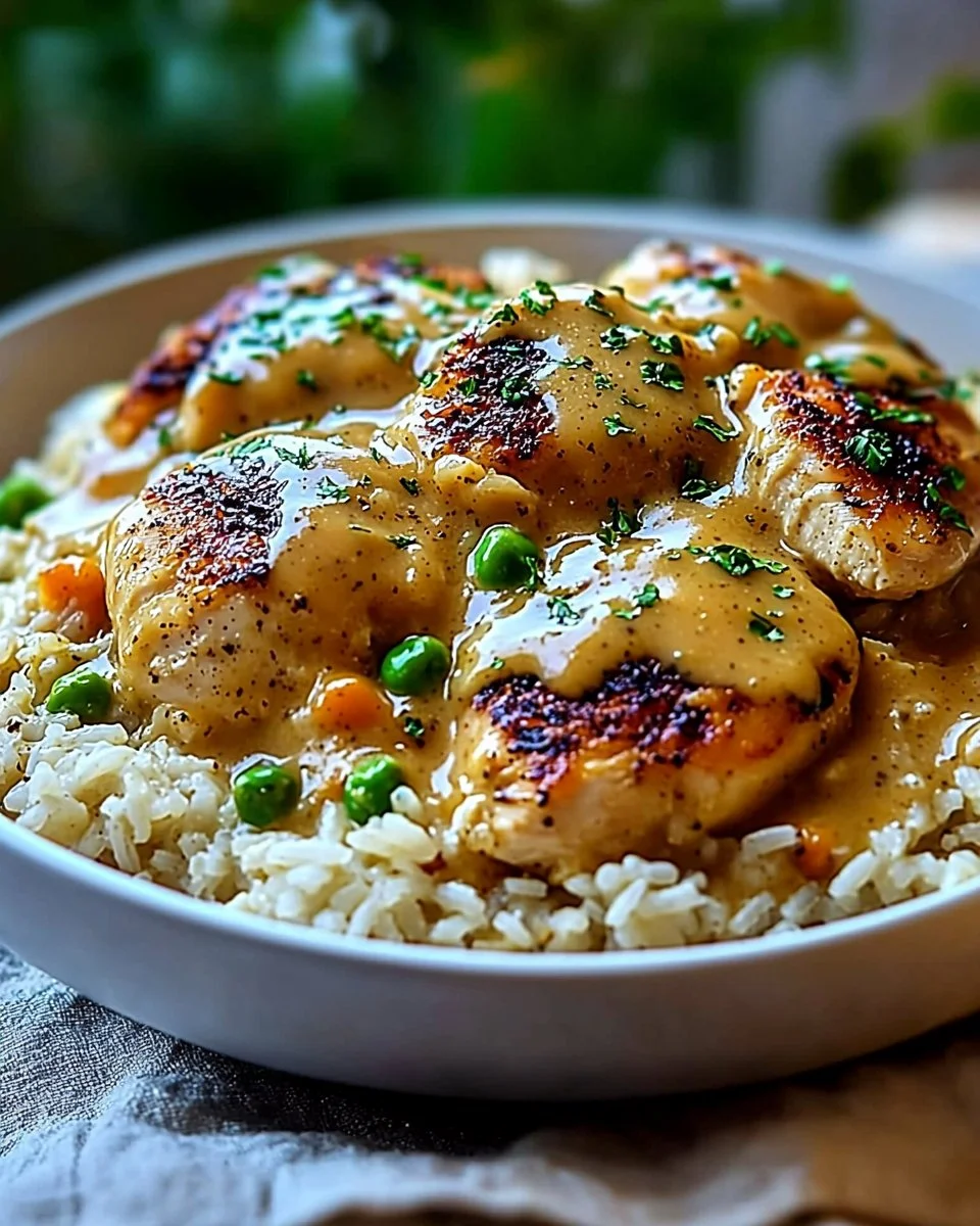 Smothered Chicken and Rice