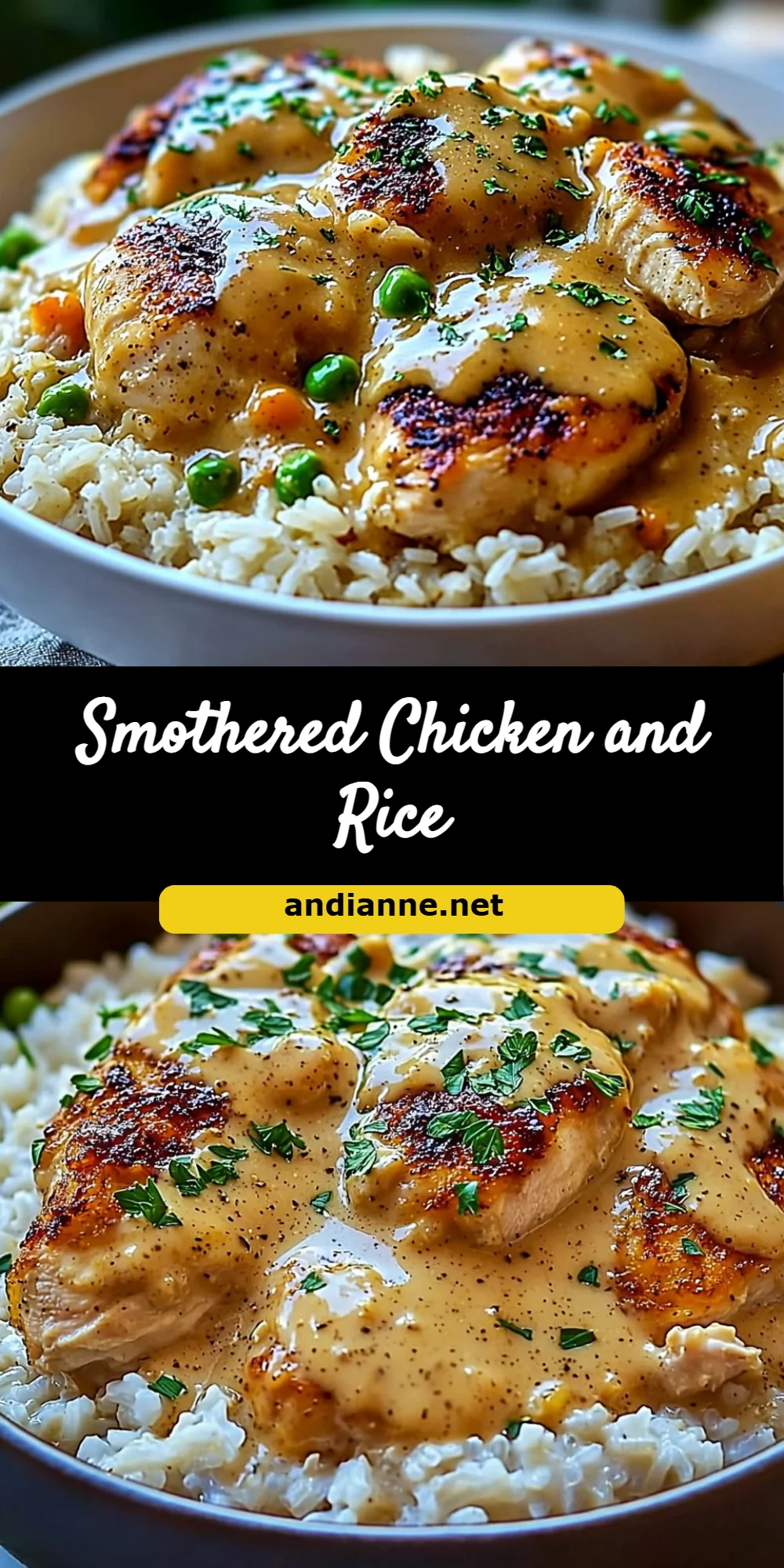 Smothered Chicken and Rice