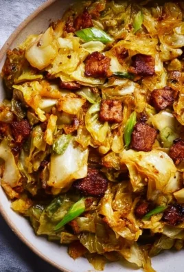 Delicious Southern Fried Cabbage served in a skillet