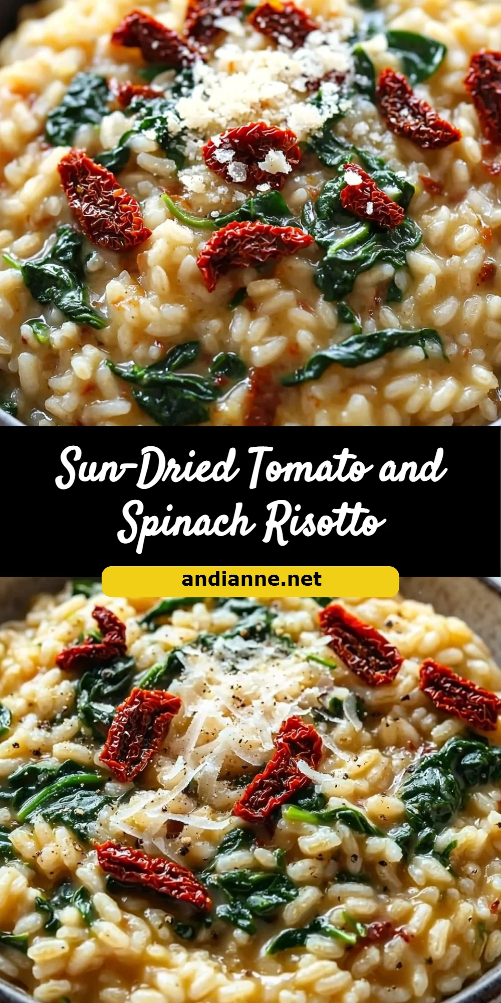 Sun-Dried Tomato and Spinach Risotto