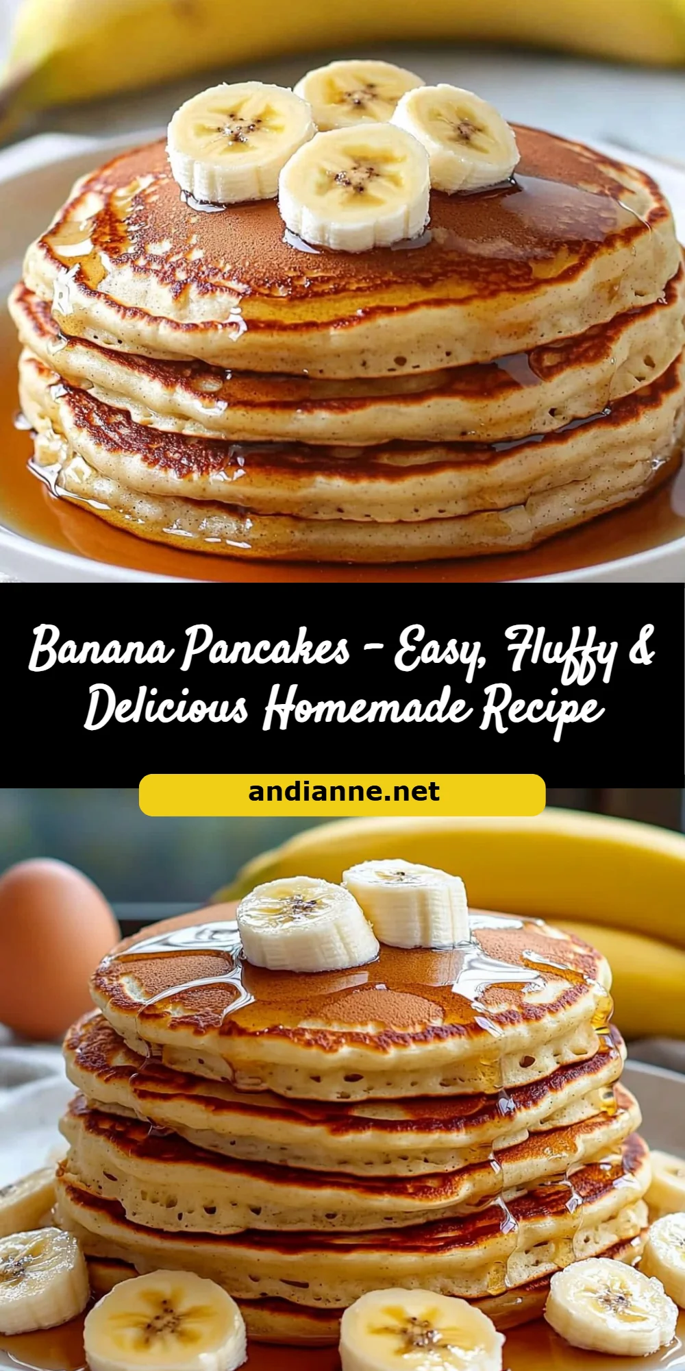 Banana Pancakes – Easy, Fluffy & Delicious Homemade Recipe
