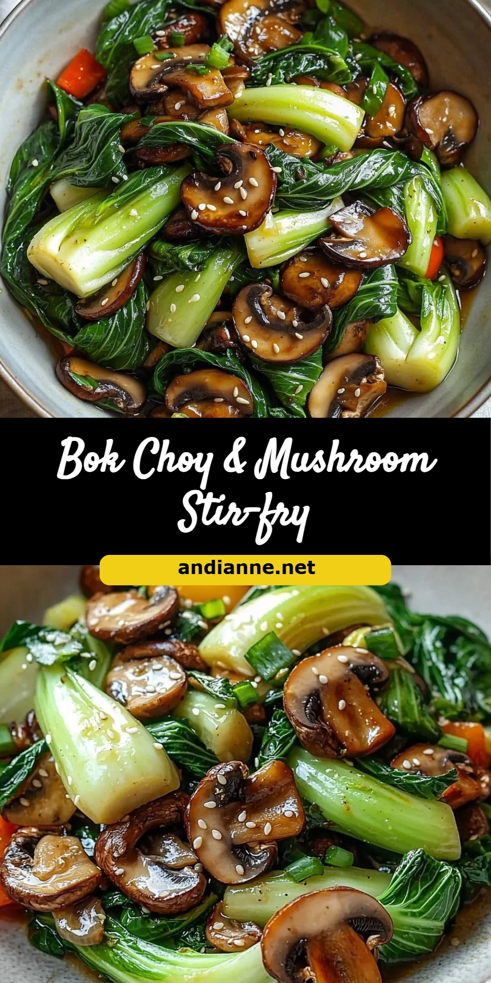 Bok Choy & Mushroom Stir-fry