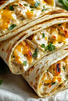 Cheesy garlic chicken wraps filled with tender chicken, cheese, and garlic sauce