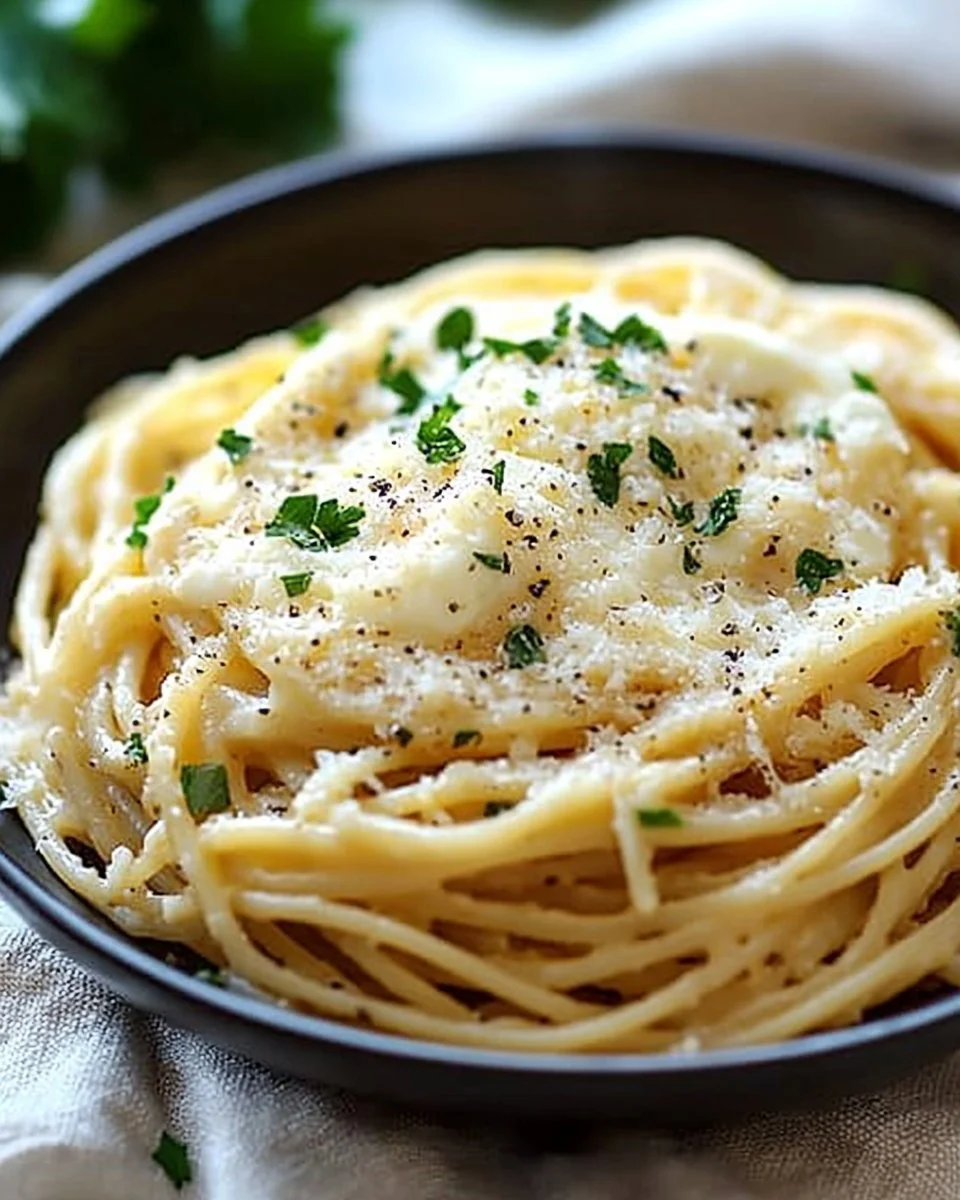 Cheesy Garlic Parmesan Spaghetti